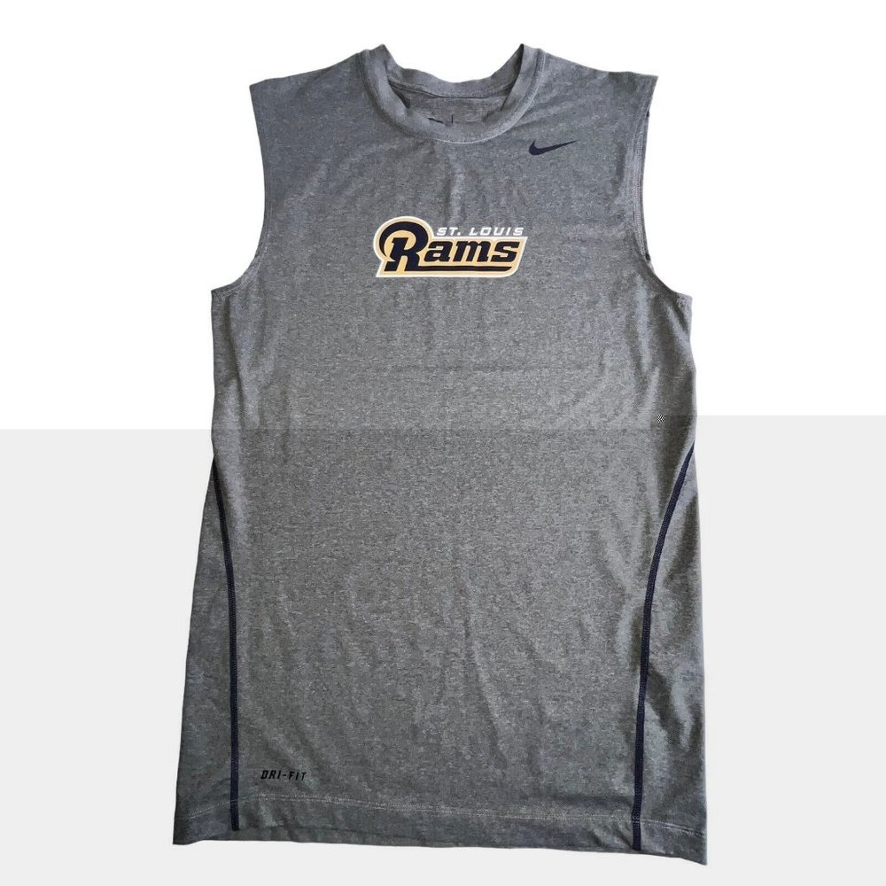 St. Louis Rams Player Worn Tank Top Nike NFL Garret Gilbert Practice Shirt Large